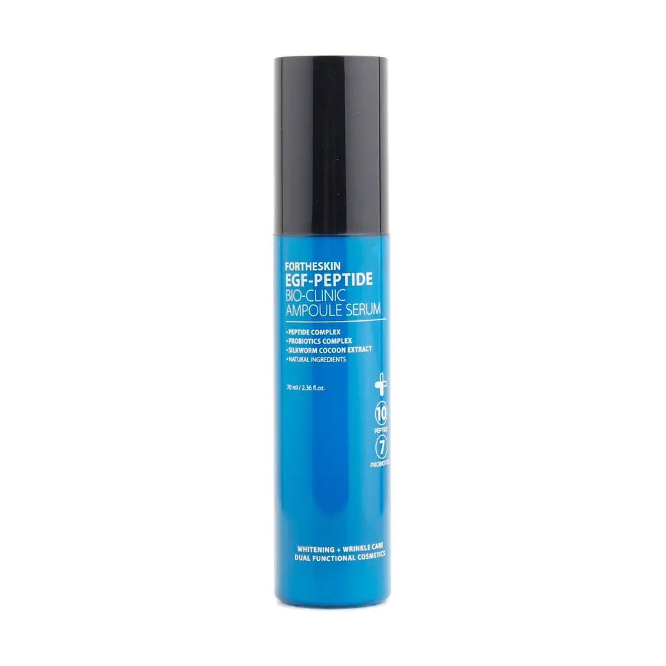 Антивікова сироватка для обличчя Fortheskin EGF-Peptide Bio Clinic Ampoule Serum, 70 мл
